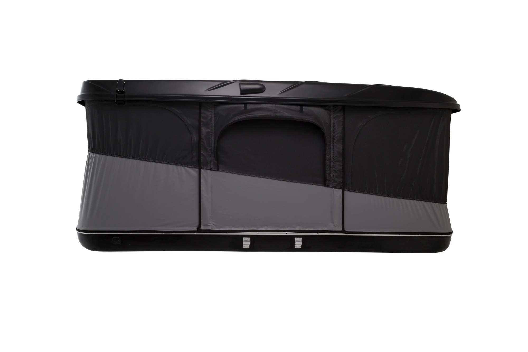 Side view pop up roof top tent black