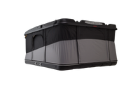 Rear view black roof top tent