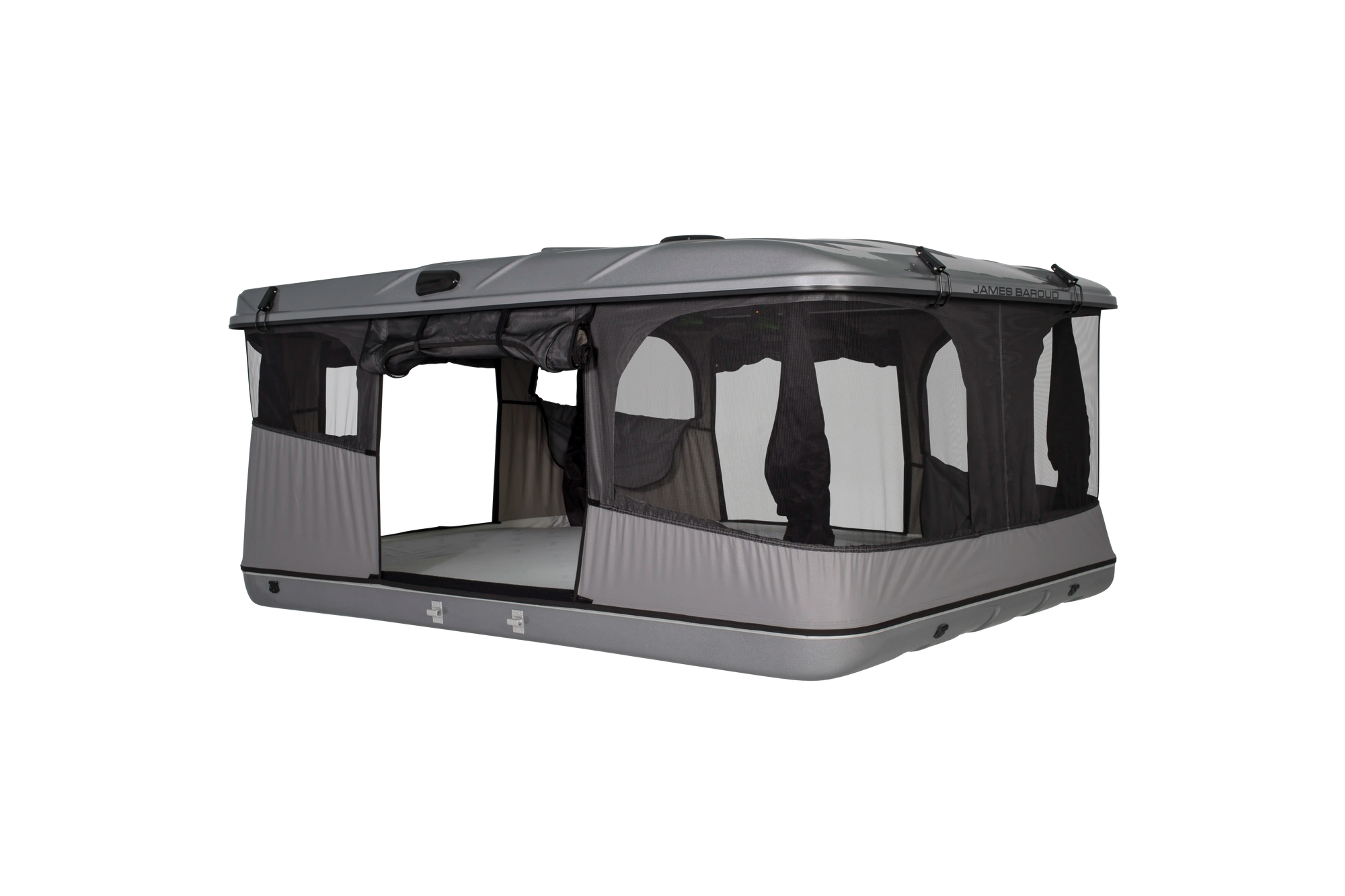 Side view pop up roof top tent