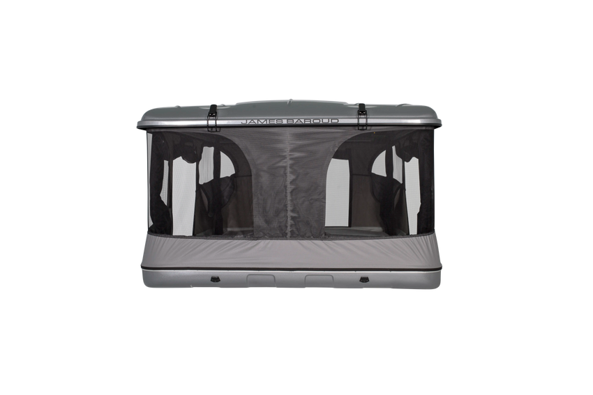 Front view with windows and doors open