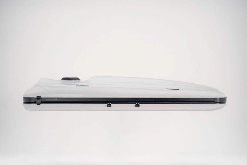 Side view of the white