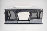 Side view of the James Baroud Odyssey pop up roof top tent