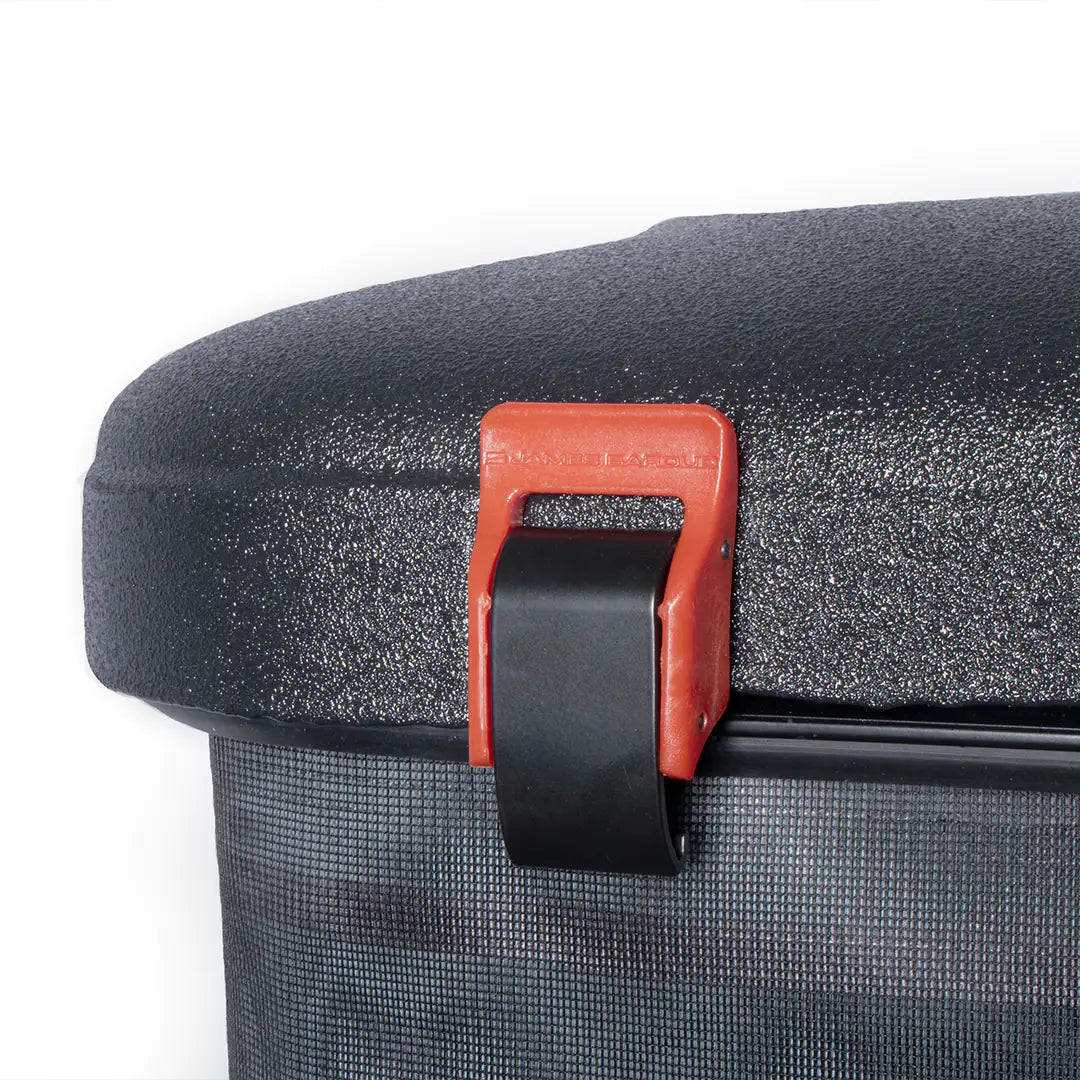 Clamps system with red colors for the magma