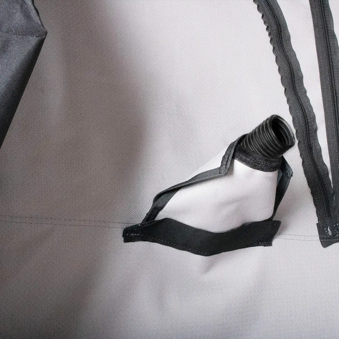 Diesel heater pipe for 4 season use of the pop up roof top tent