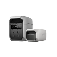 View of the portable battery generator with expansion option