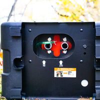 Bottom View with exhaust output and air entry