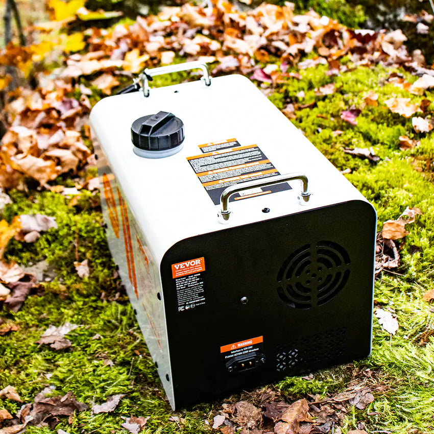 Top view of the portable diesel heater