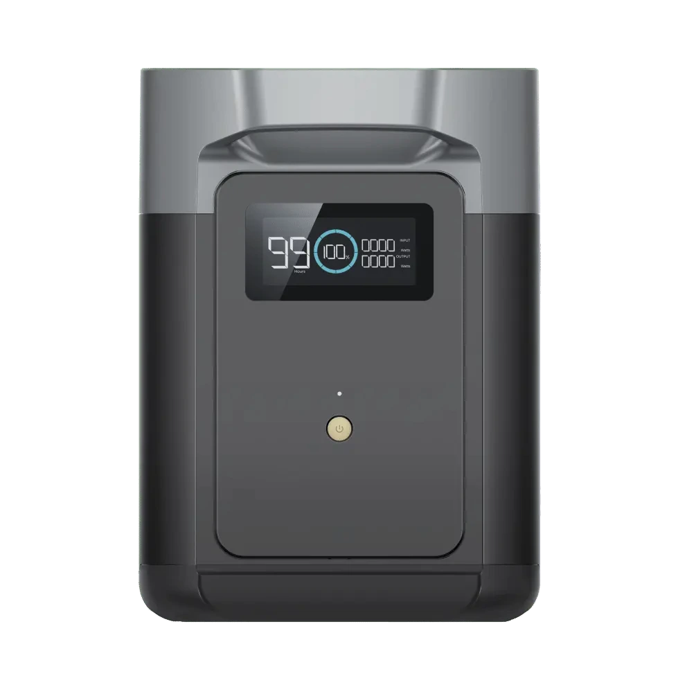 Front view of the portable electric expansion for ecoflow