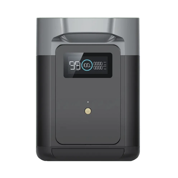 Front view of the portable electric expansion for ecoflow