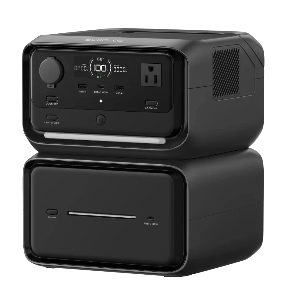 Ecoflow EB600 for River 3 Plus portable electric supply on a river 3 plus