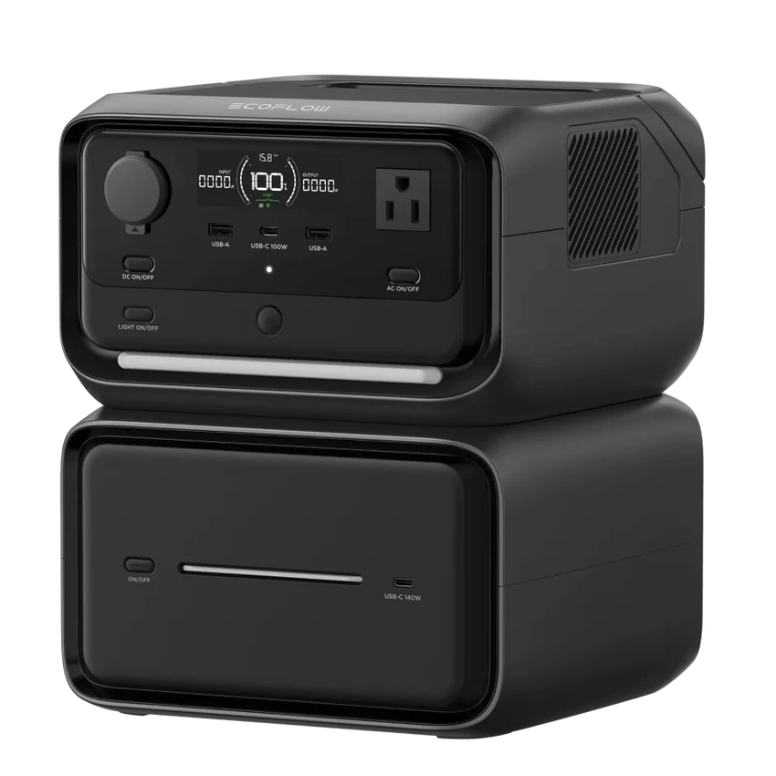 Ecoflow EB600 for River 3 Plus portable electric supply on a river 3 plus