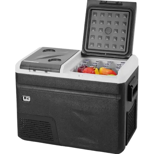 Portable Fridge for camping opened view