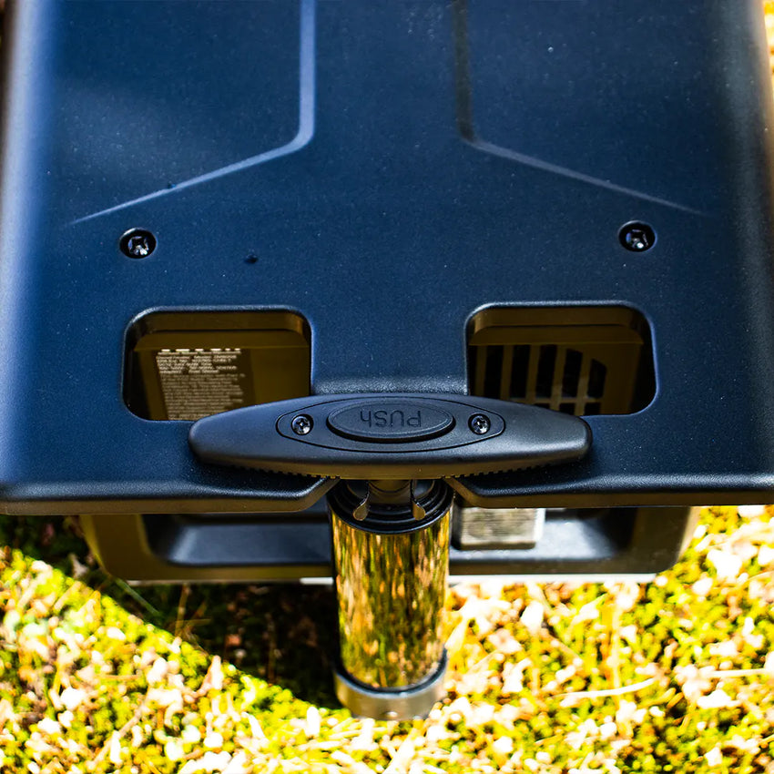 Handle of the diesel heater for garage