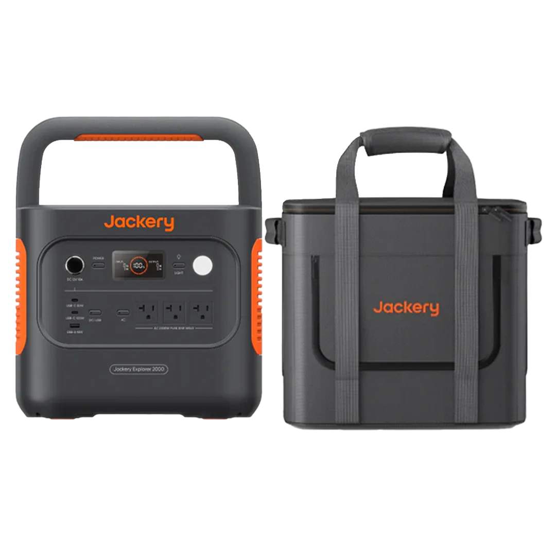 Front view with rugged case for transport