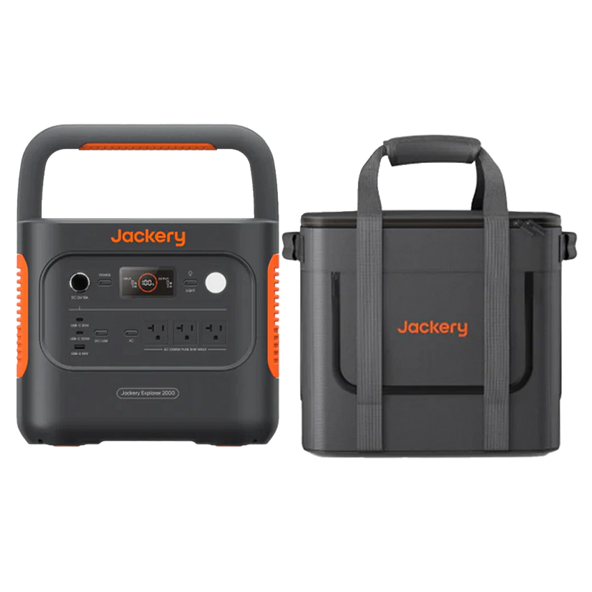 Front view with rugged case for transport