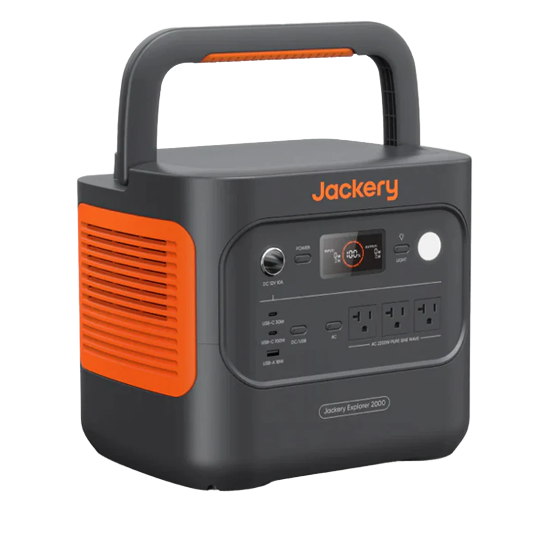 Side view of the Portable Power Station for Camping by Jackery