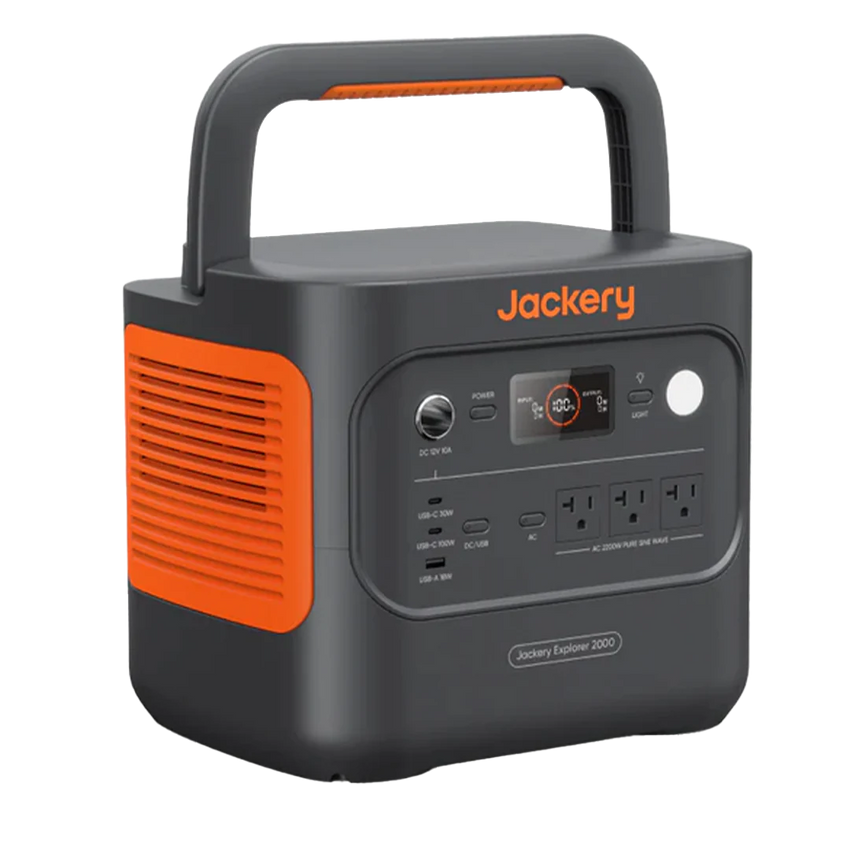 Side view of the Portable Power Station for Camping by Jackery