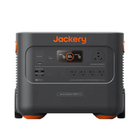 Front view of the portable power station for camping