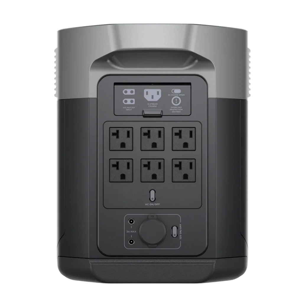 Rear view with ac outlets