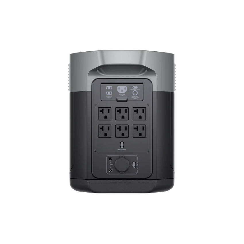 Rear view with ac outlets