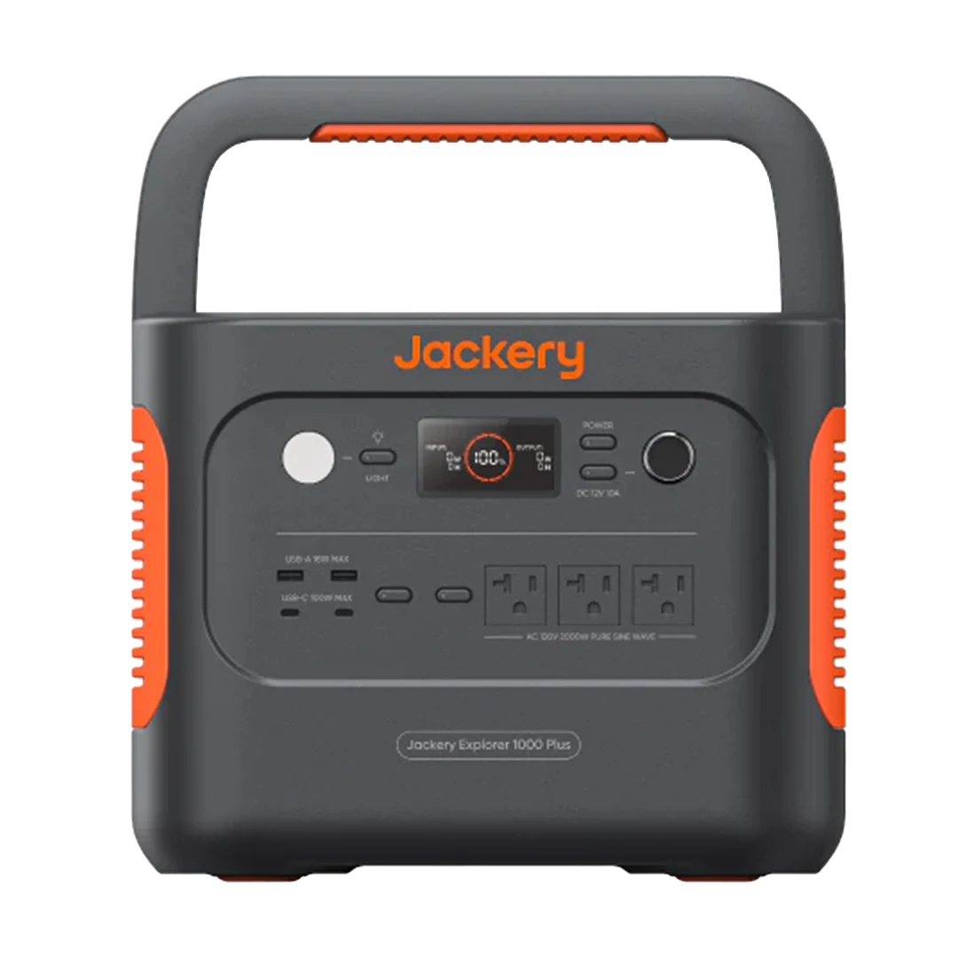 Open handle of the portable power station for camping by Jackery