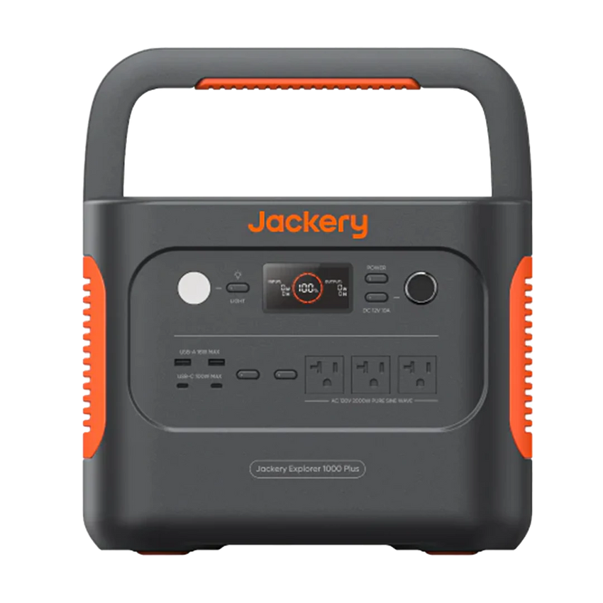 Open handle of the portable power station for camping by Jackery