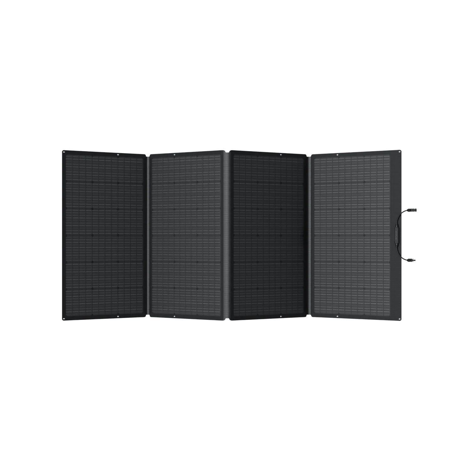 Folding solar panel view