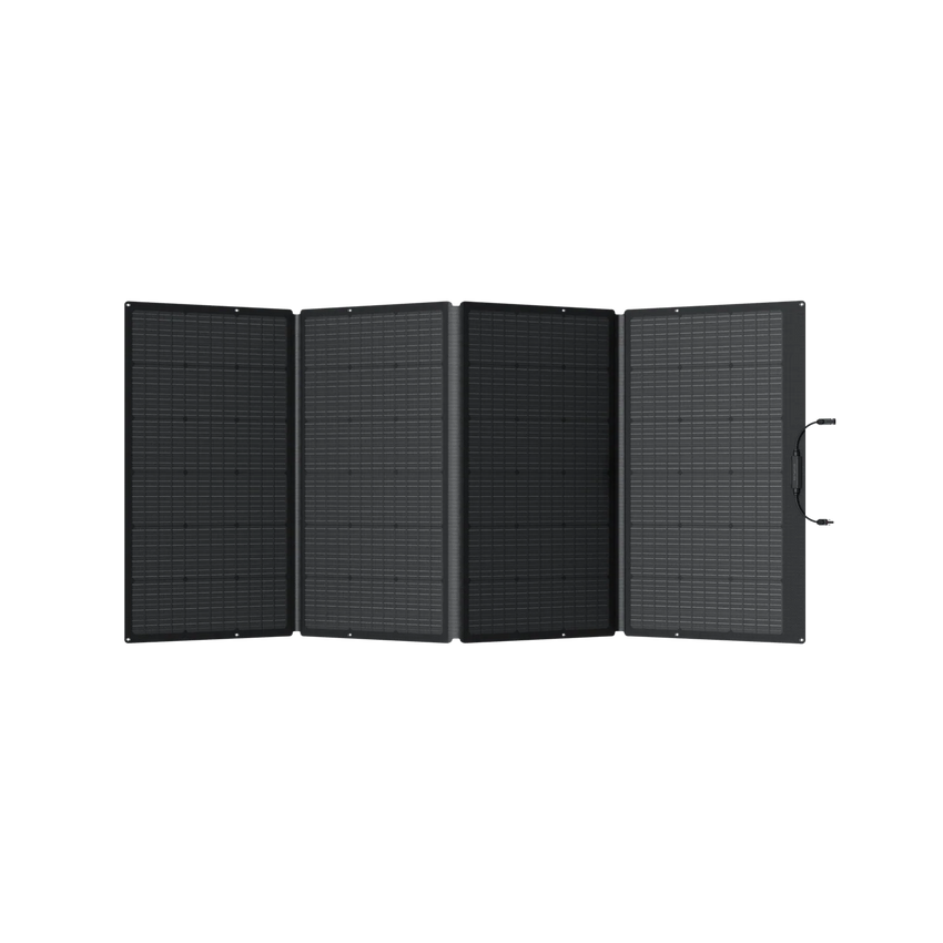 Folding solar panel view