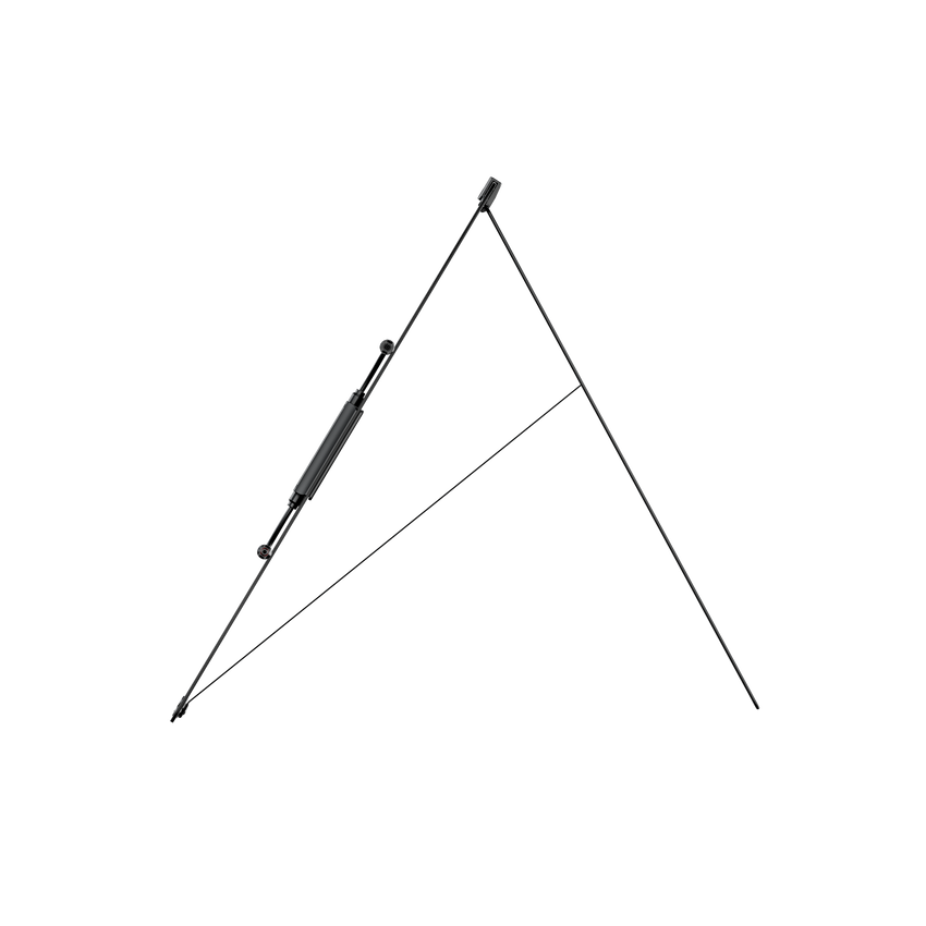 Side view of the portable solar panel