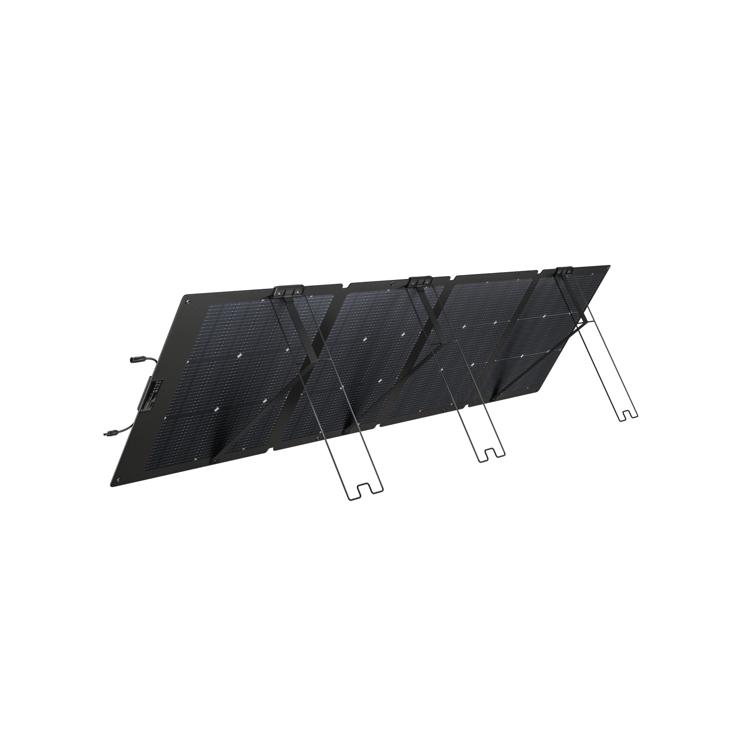 Rear view of the portable solar panel