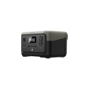 Side view of the river 2 power bank with ac outlet