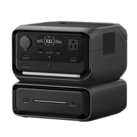 Power Bank with AC Outlet with extra battery expansion for longer stay