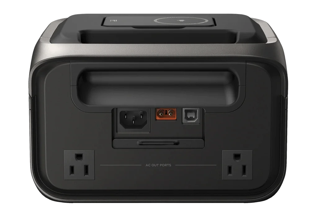 Rear view with inlets