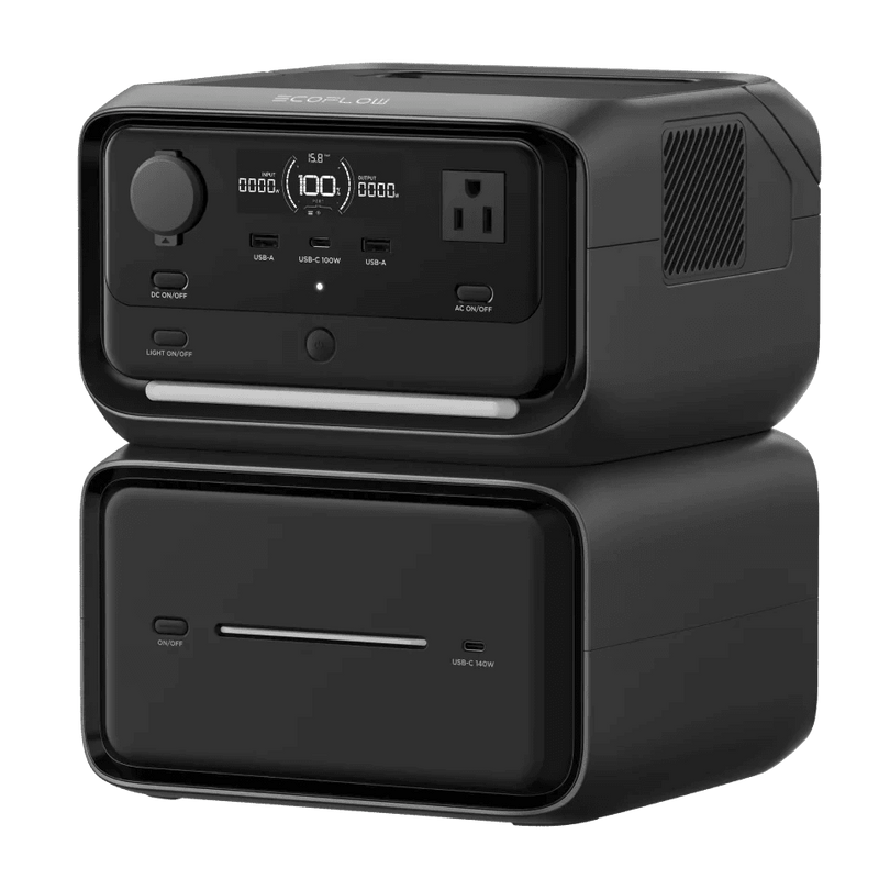 Power Bank with ac outlet with expansion of 600Wh for a 889Wh total