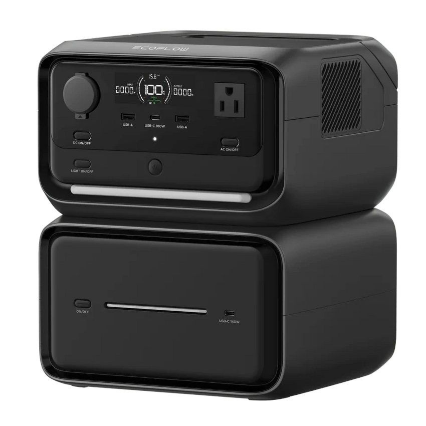 Power Bank with ac outlet with expansion of 600Wh for a 889Wh total