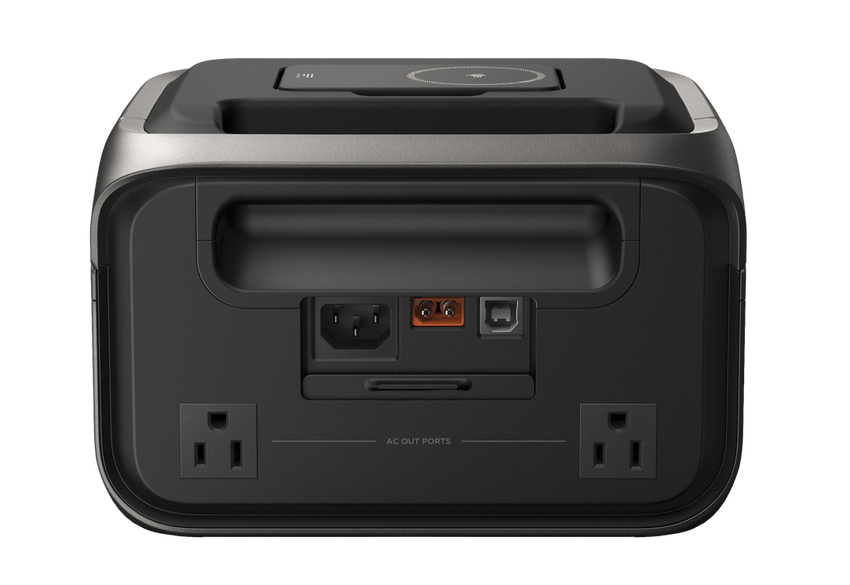 Rear view with ac outlet