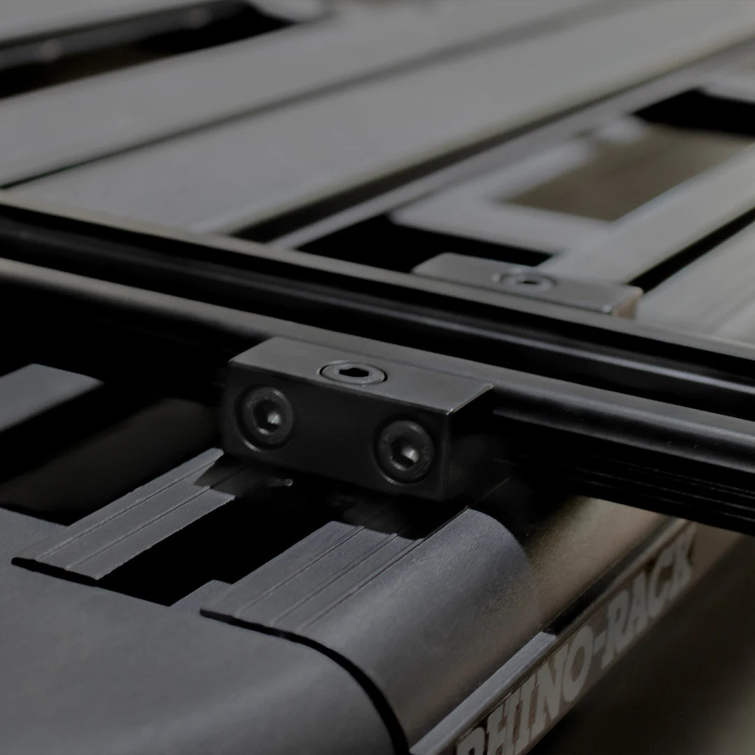 View mounted on a Rhino rack mounting system