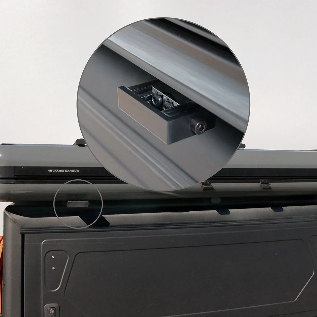 Side mounting system for rooftop tent