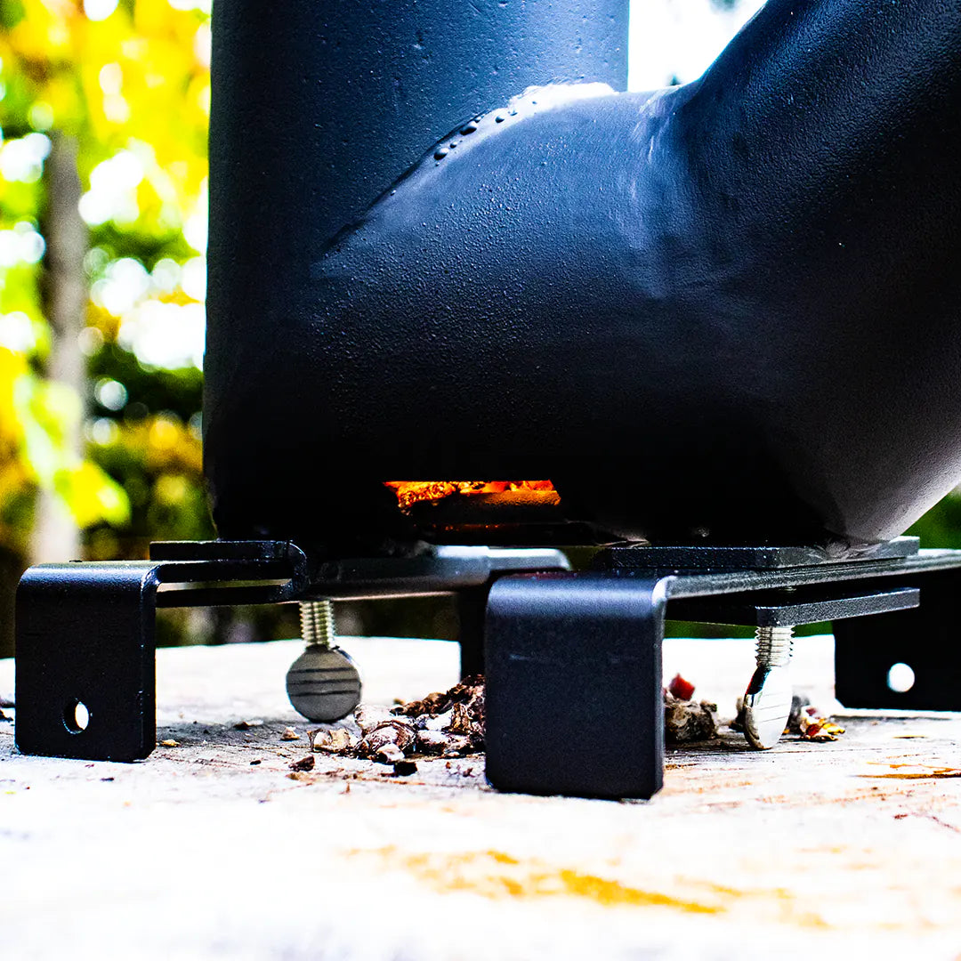 View of the bottom with ash output