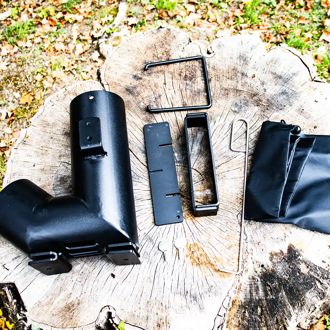 View of the bundle Camping Wood Burner