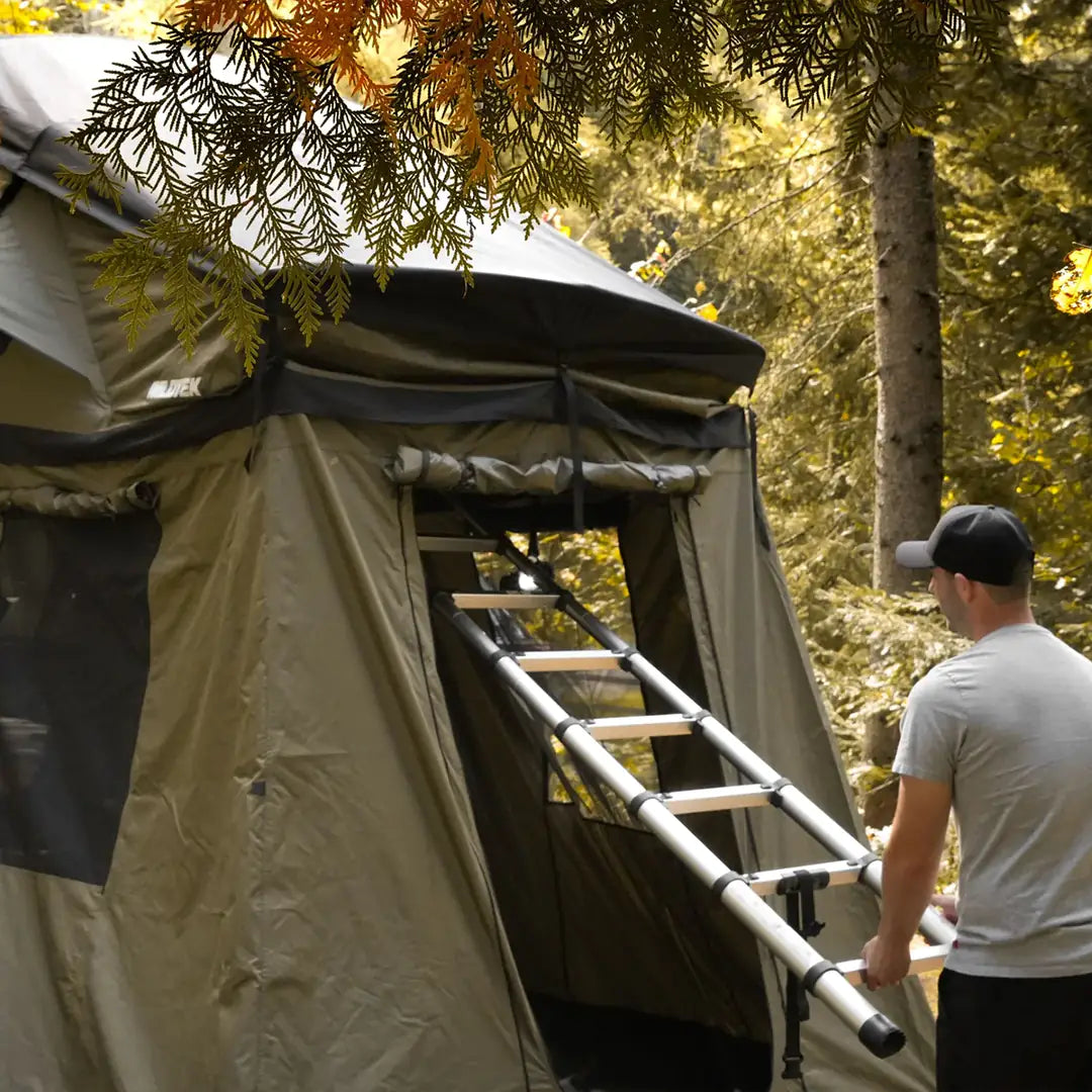 Ladder of the Roof Top Tent by the annex room