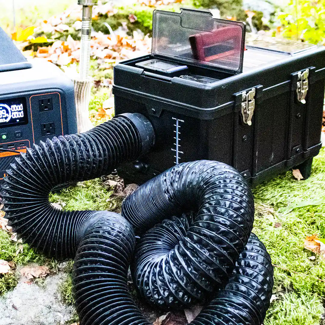 Long hose for rooftop tents