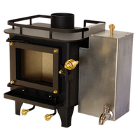Mini Poêle à Bois Van <br> CUB Noir HOMOLOGUÉ<br>200 pi²