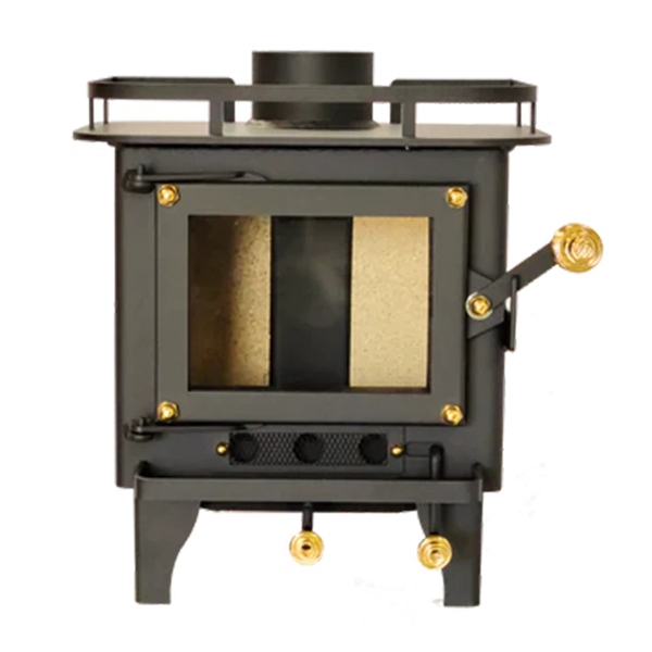 Small Camper Wood Stove <br>CUB Black CERTIFIED<br>200 sq ft