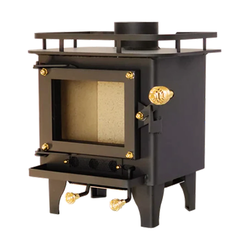 Mini Poêle à Bois Van <br> CUB Noir HOMOLOGUÉ<br>200 pi²