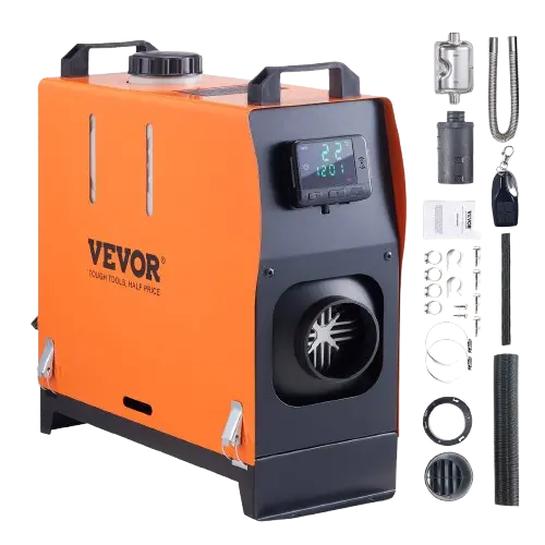 All in one diesel heater with accessories