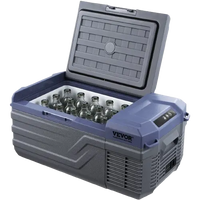 Small electric cooler opened view