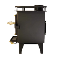 Mini Poêle à Bois Camping Car <br> Grizzly Or HOMOLOGUÉ<br>400 pi²