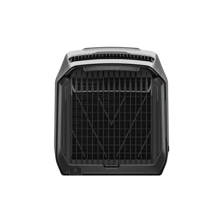 Front view of the AC for camping