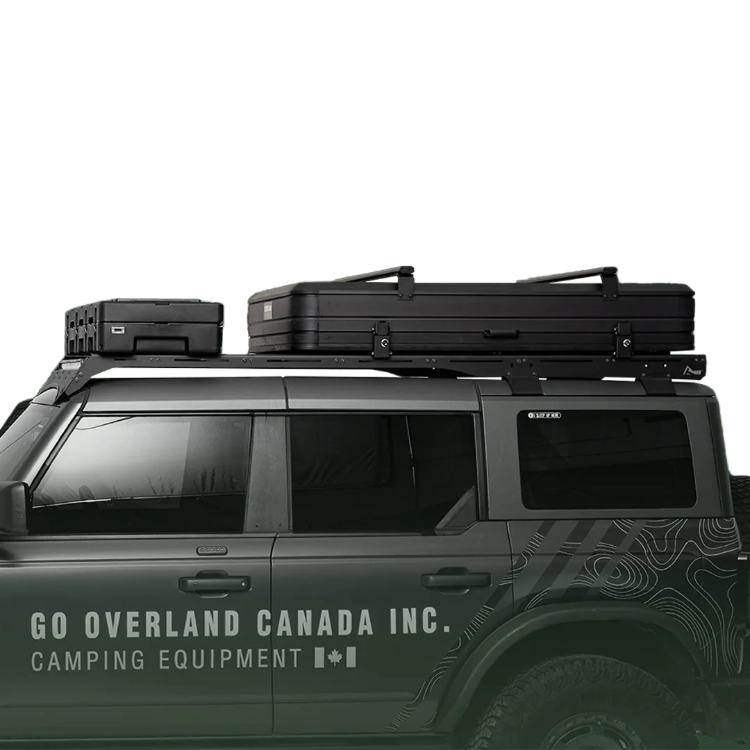 4 Season Roof tent with Rugged case on a Bronco